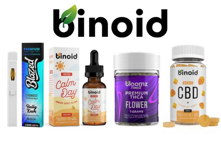 A collection of Binoid products is placed together