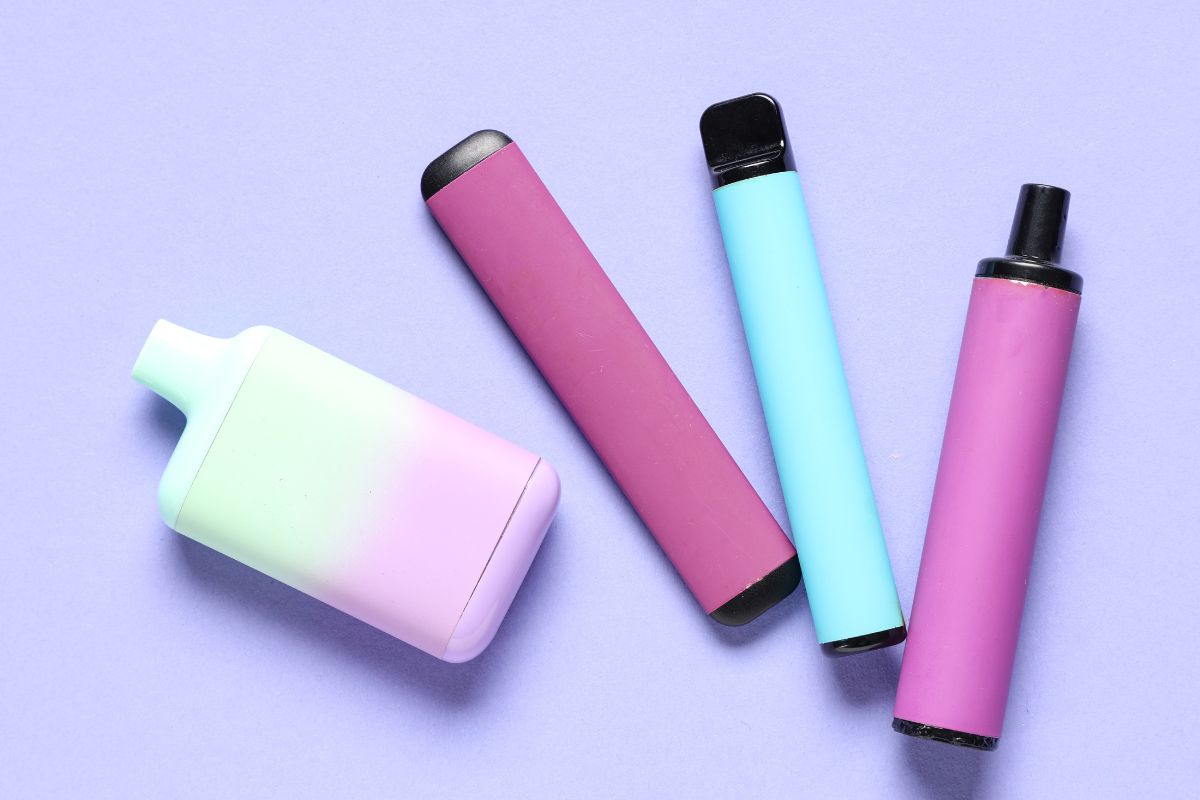 A collection of different types of vapes shown in the image