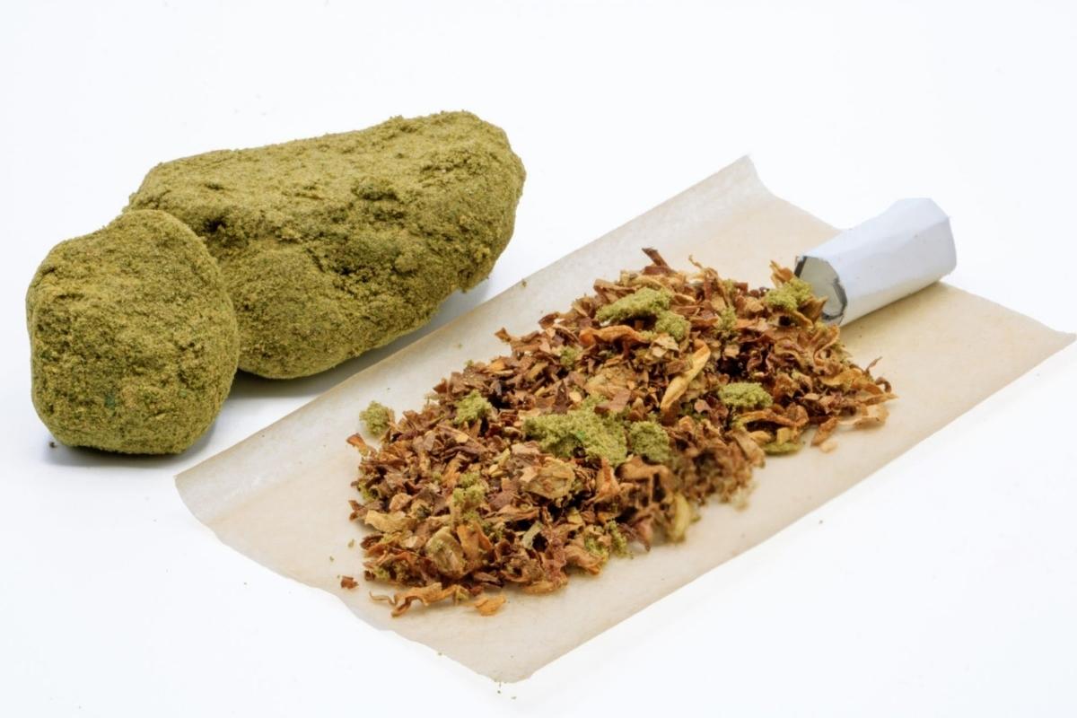 A pre-roll infused with moon rock weed to enhance its psychoactive effects