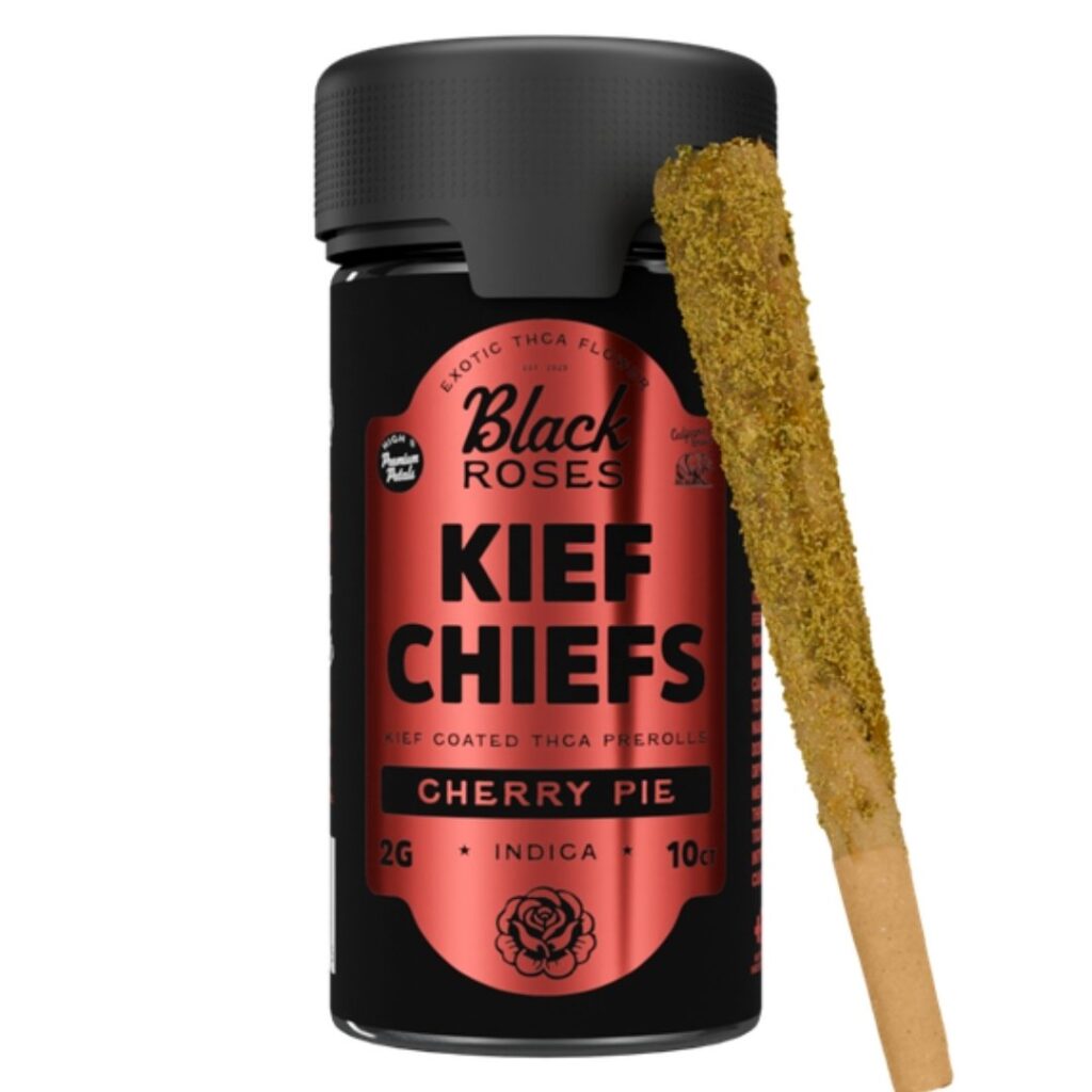 Black Roses Kief Chief THCa Pre-Rolls 20g 10pc Cherry Pie (Indica)