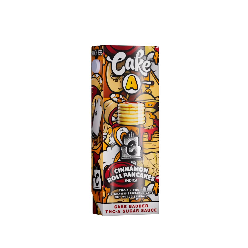 Cake A Dispsoable Vape 7g Cinnamon Roll Pancakes (Indica)