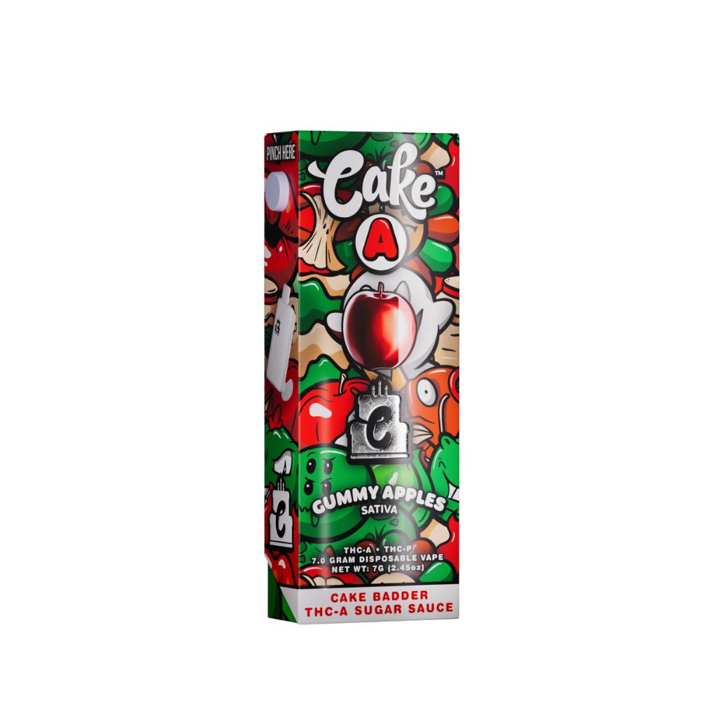 Cake A Dispsoable Vape 7g - Gummy Apples (Sativa)