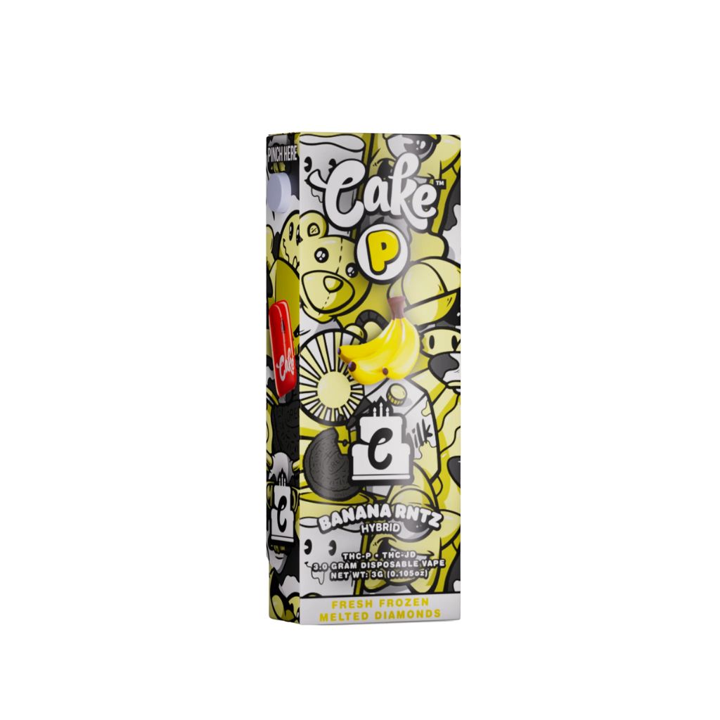 Cake P Pebble Disposable Vape 3g Banana RNTZ (Hybrid)