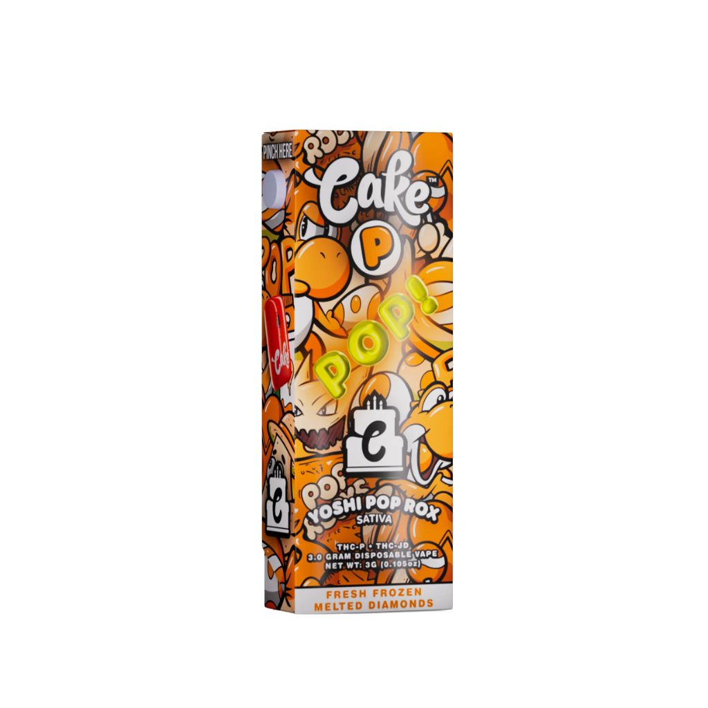 Cake P Disposable Vape 3g - Yoshi Pop Rox (Sativa)