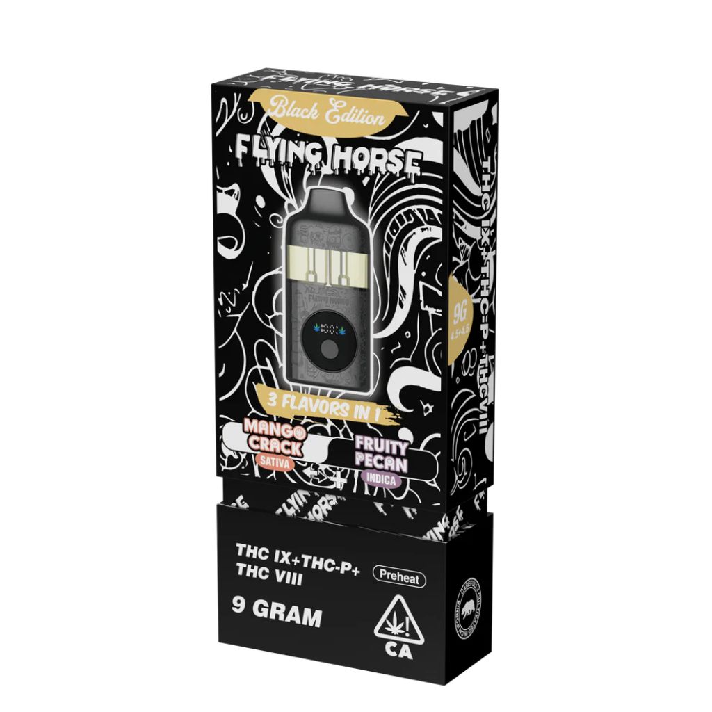 Flying Horse Black Edition Disposable 9g - Mango Crack (S) x Fruity Pecan (I)
