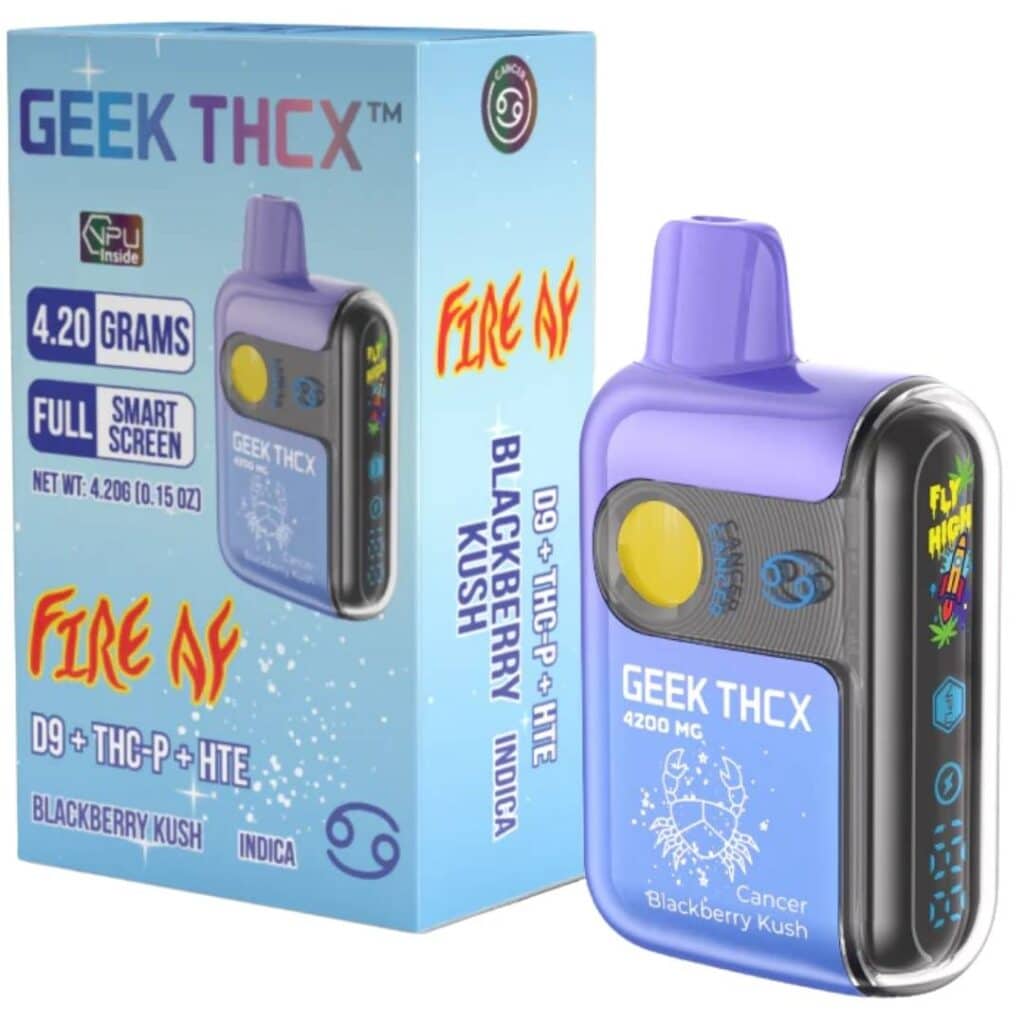 Geek THCX Pulse Pro Fire AF D9 Disposable 4.2g - Blackberry Kush (Indica)
