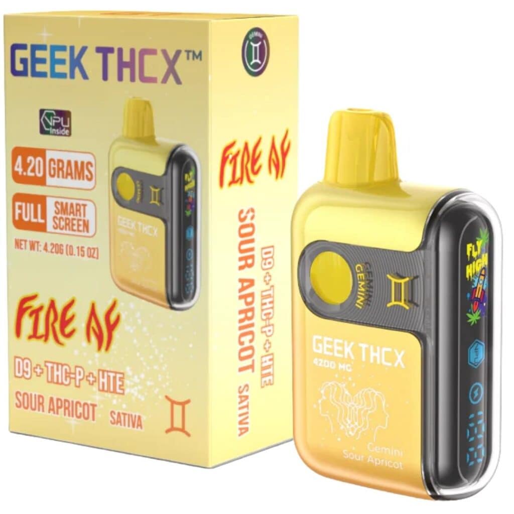 Geek THCX Pulse Pro Fire AF D9 Disposable 4.2g - Sour Apricot (Sativa)