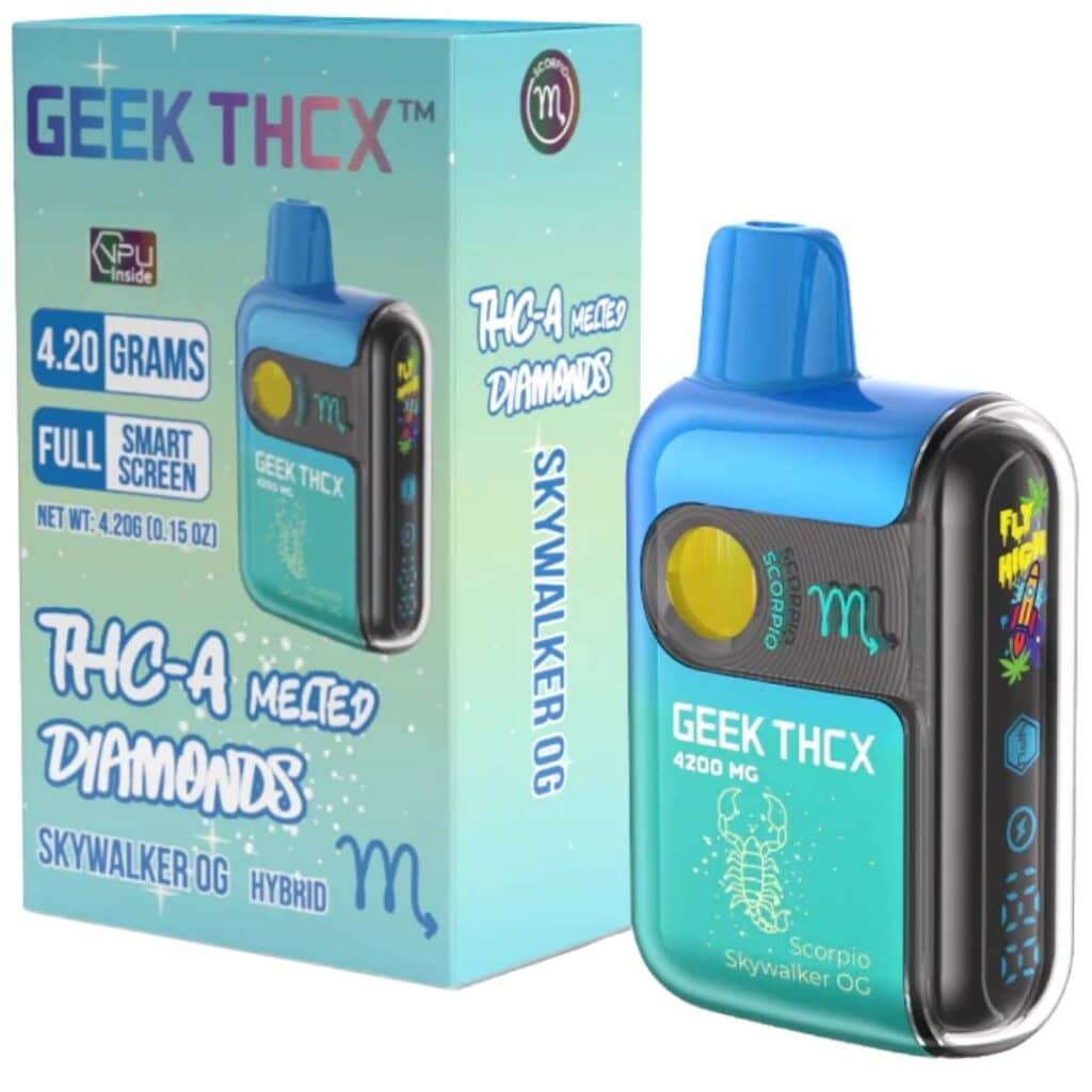 Geek THCX Pulse Pro THCa Melted Diamonds Disposable 4.2g - Skywalker OG (Hybrid)