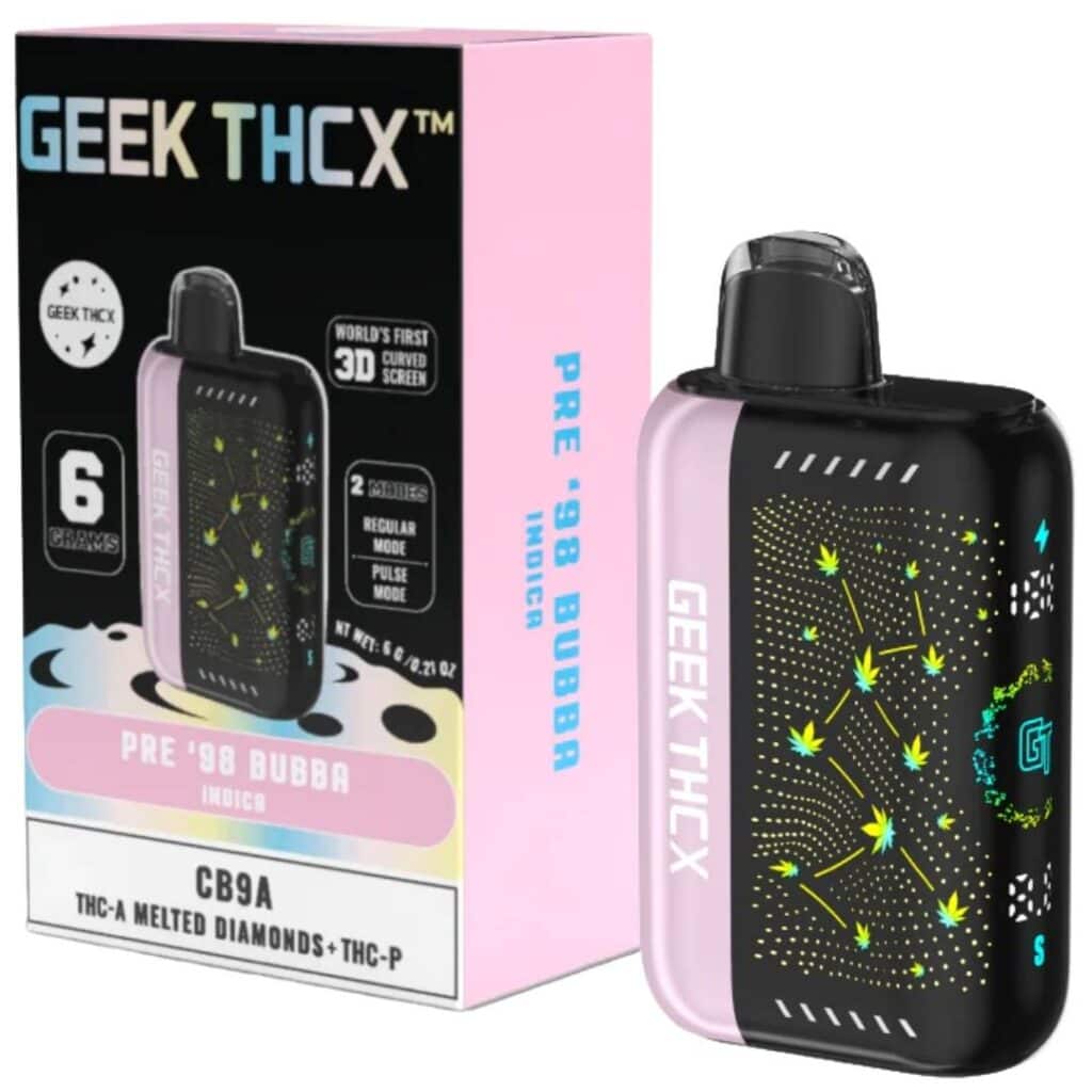 Geek THCX Pulse X CB9A THCa Melted Diamonds Disposable 6g - Pre 98 Bubba (Indica)