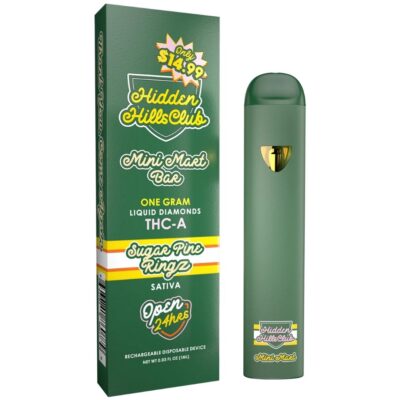 Hidden Hills Mini Mart Bar Liquid Diamonds THCA Disposable 1g - Sugar Pine Ringz (Sativa)