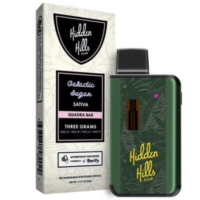 Hidden Hills Quadra Bar Disposable Vape 3g - Galactic Sugar (Sativa)