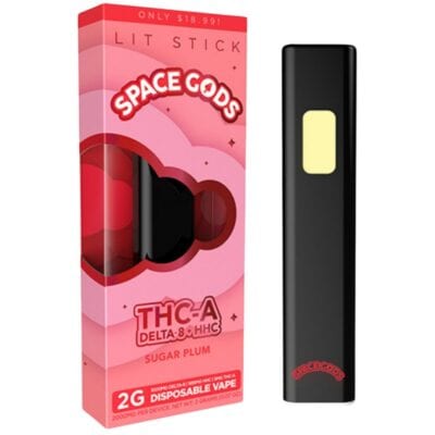Space Gods Lit Stick THCA Disposable - Sugar Plum
