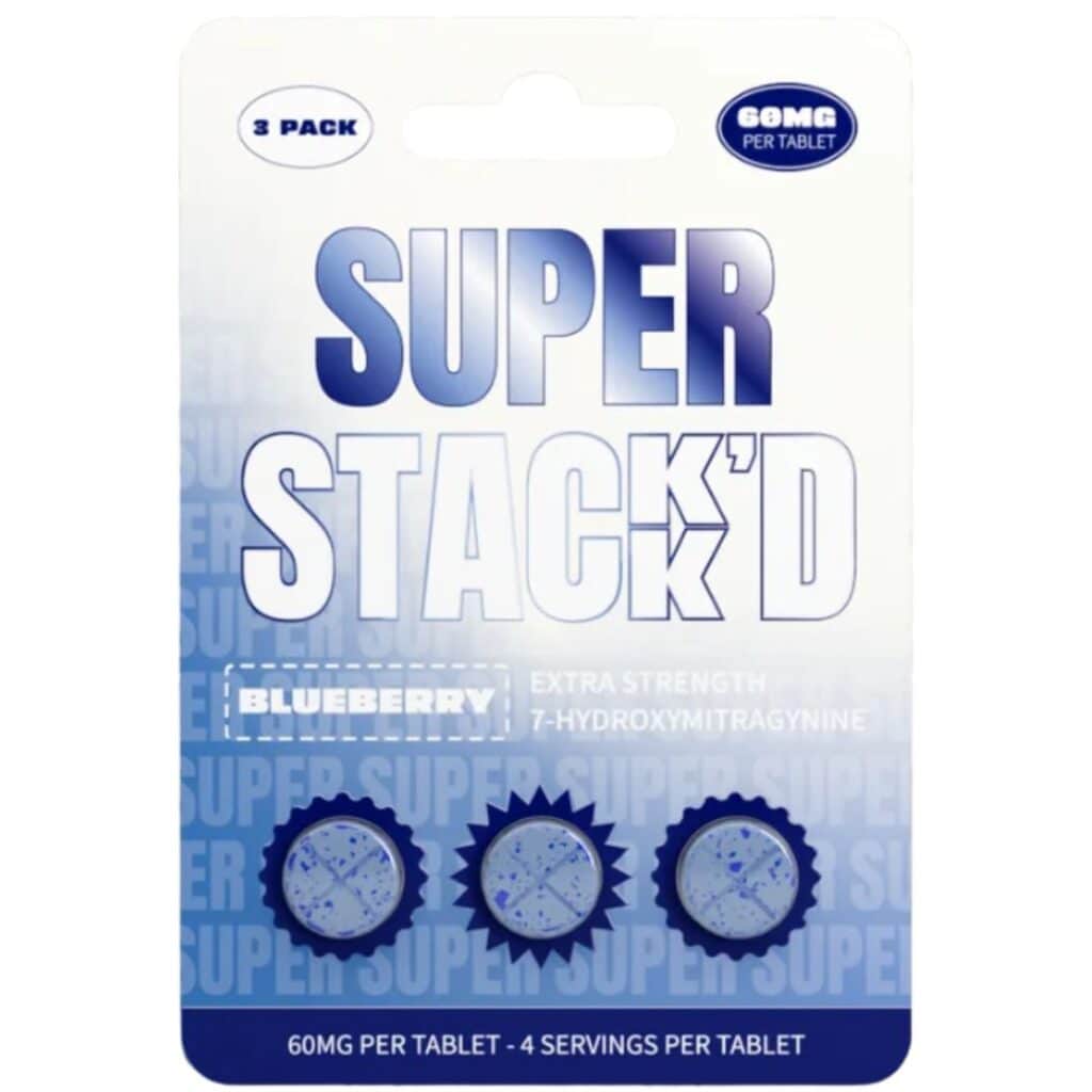 Super Stack’d 7OH Tablets 60mg 3pc Blueberry