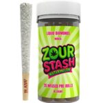 Zour Stash THCA Liquid Diamonds Pre-rolls 2g 10ct - Watermelon (Indica)