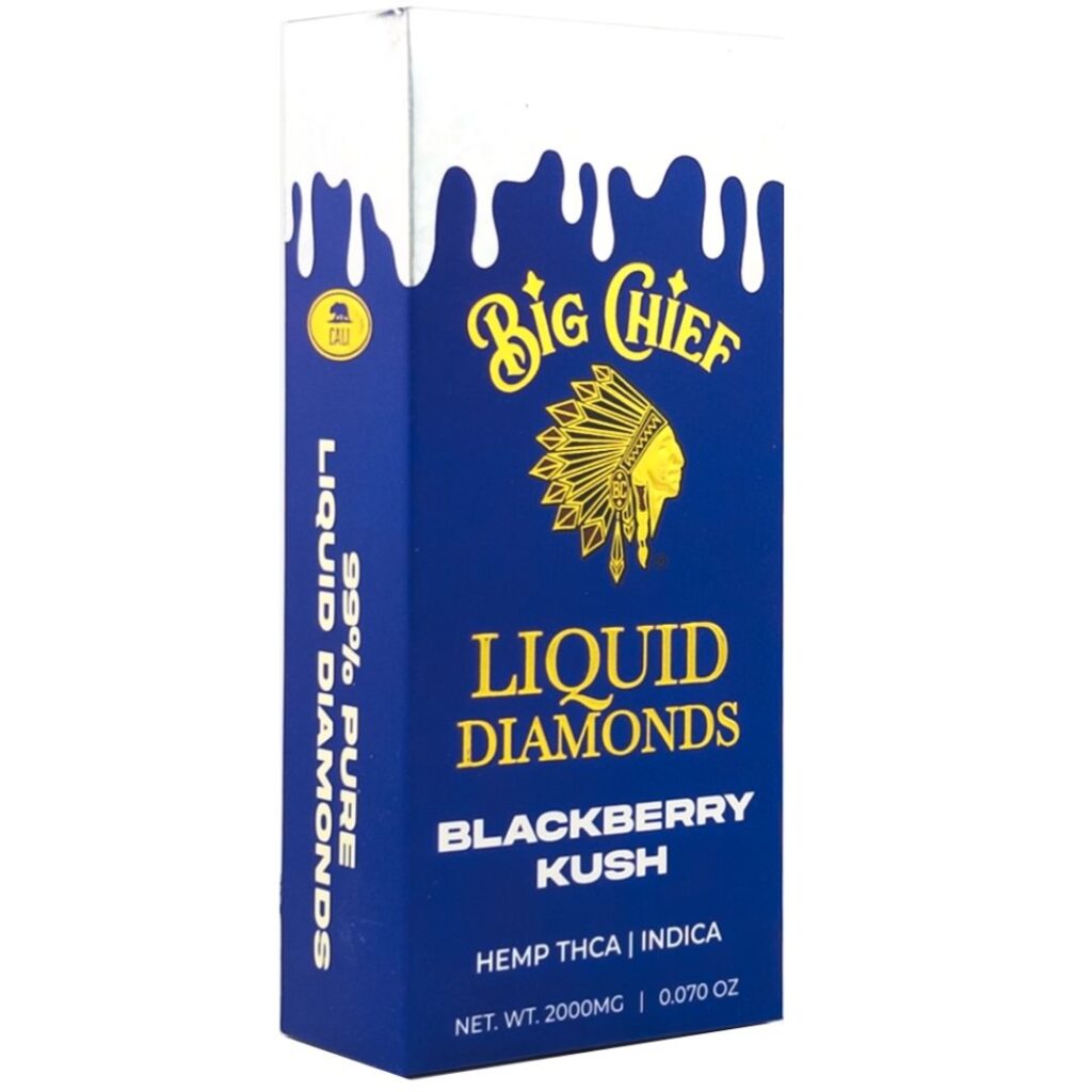 Big Chief THCa Liquid Diamonds Disposable 2g Blackberry Kush (Indica)