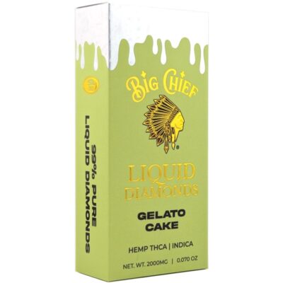 Big Chief THCa Liquid Diamonds Disposable 2g - Gelato Cake (Indica)
