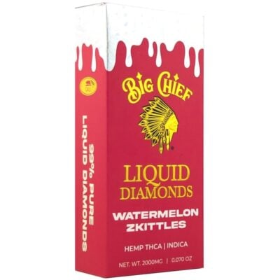 Big Chief THCa Liquid Diamonds Disposable 2g - Watermelon Zkittles (Indica)