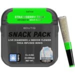 Boutiq Infused Minis Pre-Roll 2.5g 5pc - trawberry Tropicana + Sour Slush Resin (Sativa)