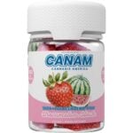 CANAM Delta-9 THCa Gummies 5000mg 5pc - Strawmelon Slush
