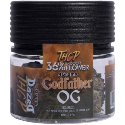 Dazed THCa Premium Indoor Flower 1oz – Rainbow Runtz Dazed THCP Premium Indoor Flower 4g - Godfather OG (Indica)