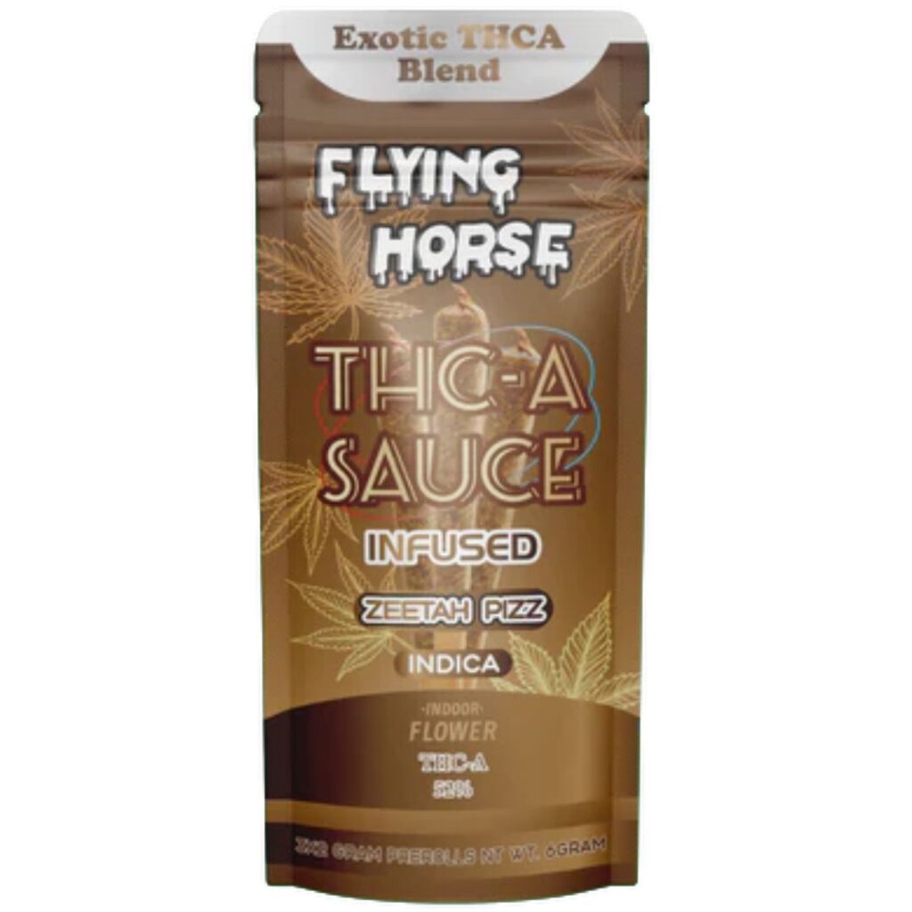 Flying Horse THCA Sauce pre-rolls 6g 3pc - Zeetah Pizz (Indica)