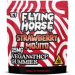Flying Horse Vegan D9 THCP Gummies 25mg 1pc - Strawberry Mojito