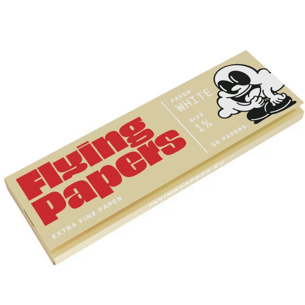 Flying Papers 1-1-4 Size Rolling Papers 50pc - White