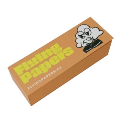 Flying Papers King Size Rolling Papers and Tips 33pc - Brown