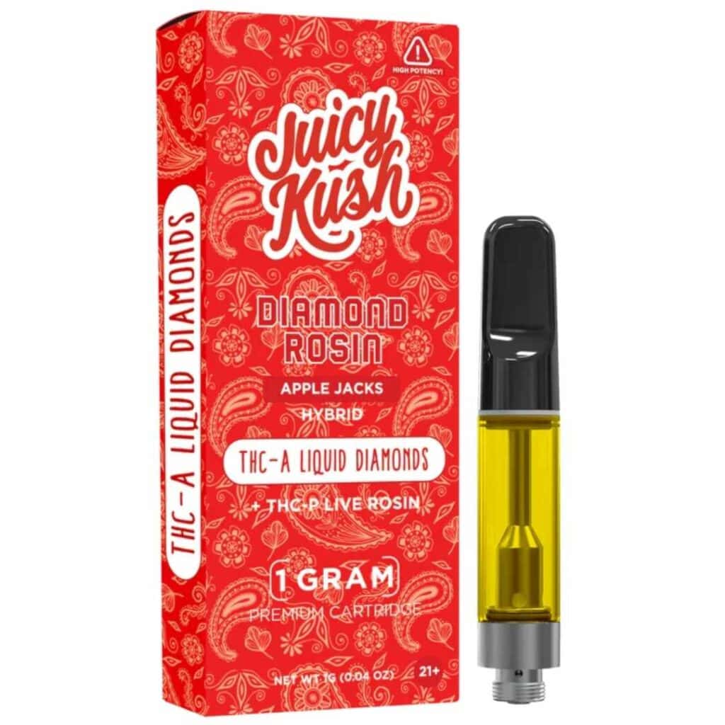 Juicy Kush Diamond Rosin Cartridge 1g Apple Jacks (Hybrid)