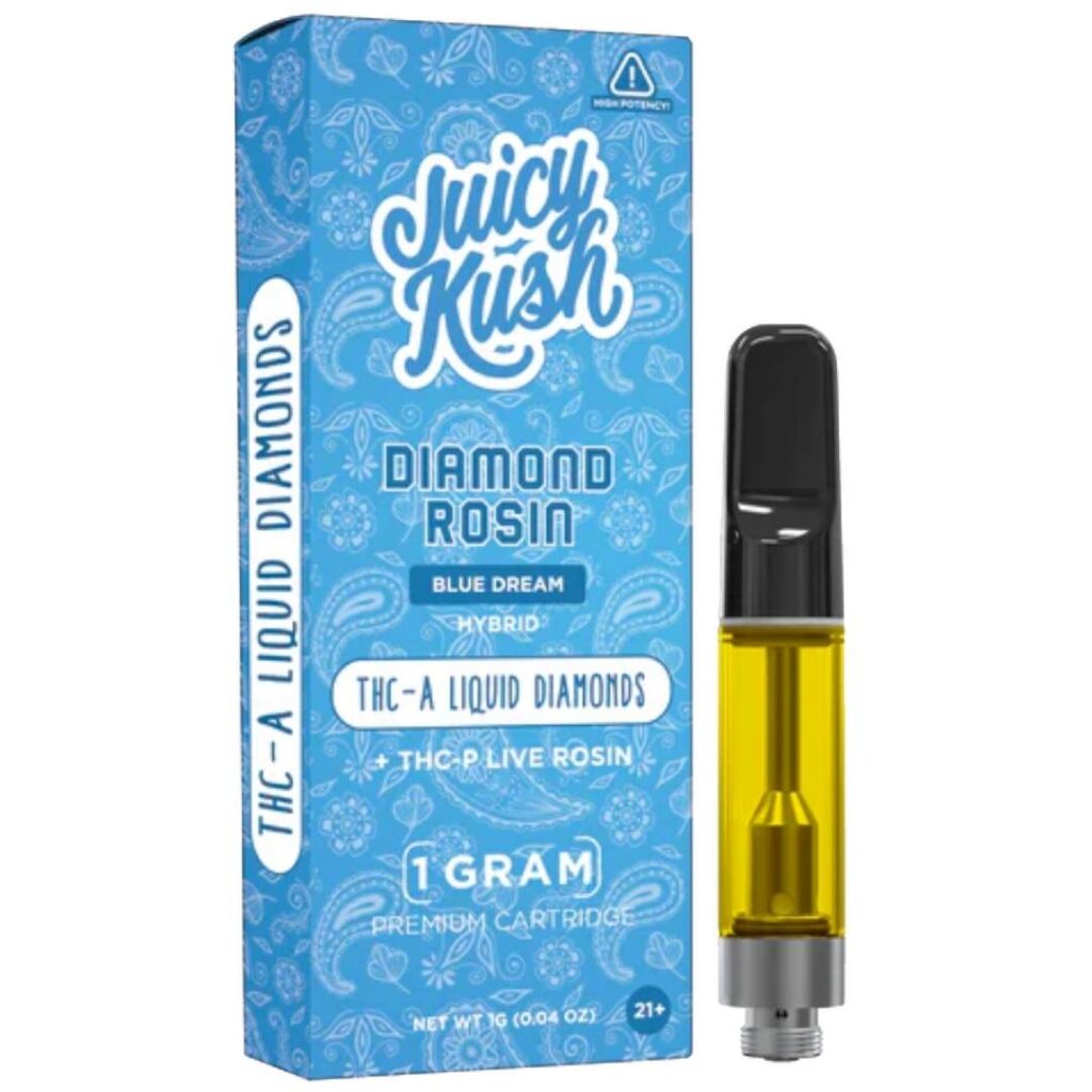 Juicy Kush Diamond Rosin Cartridge 1g Blue Dream (Hybrid)