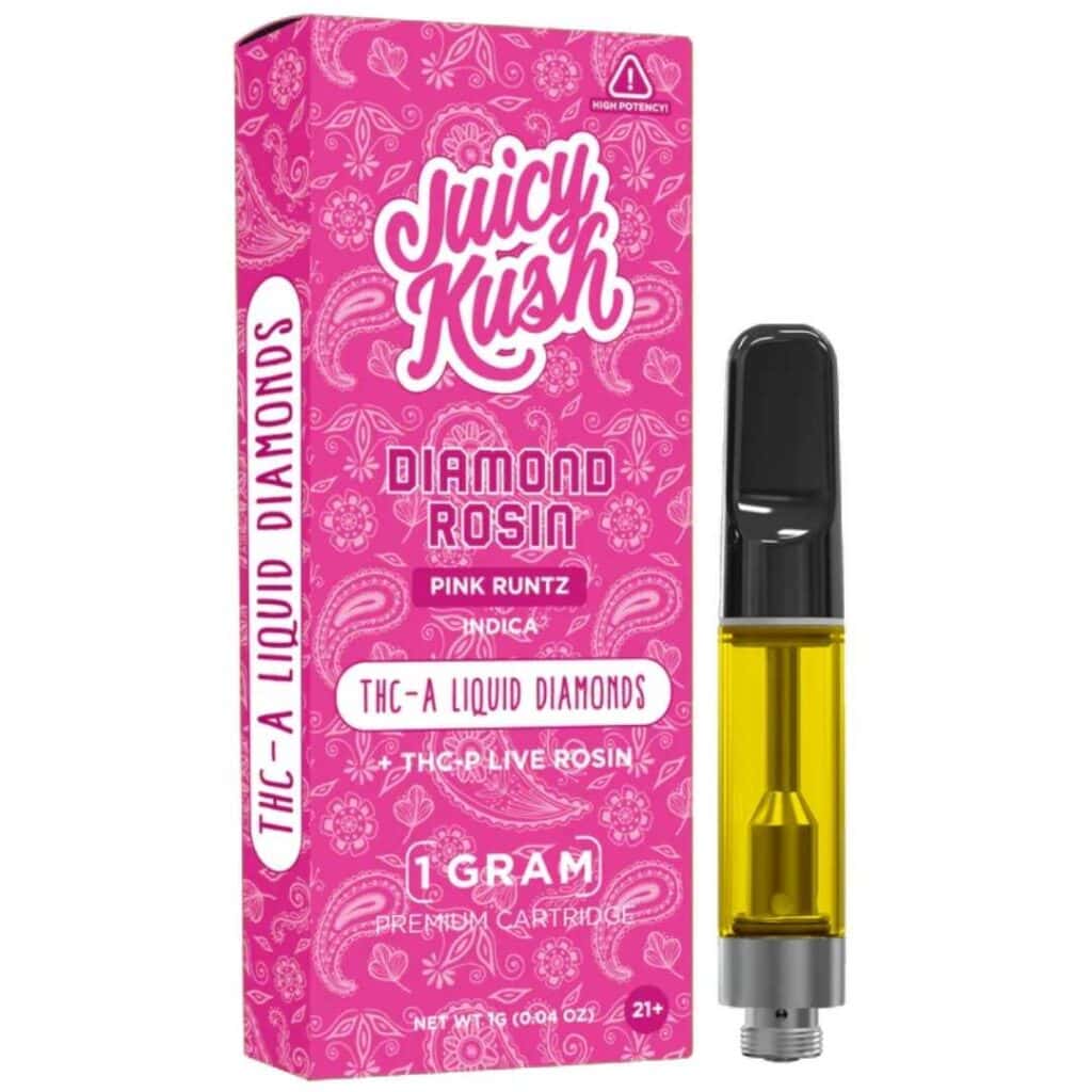 Juicy Kush Diamond Rosin Cartridge 1g Pink Runtz (Indica)