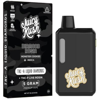 Juicy Kush Diamond Rosin Disposable 5g - Monster Cookies (Indica)