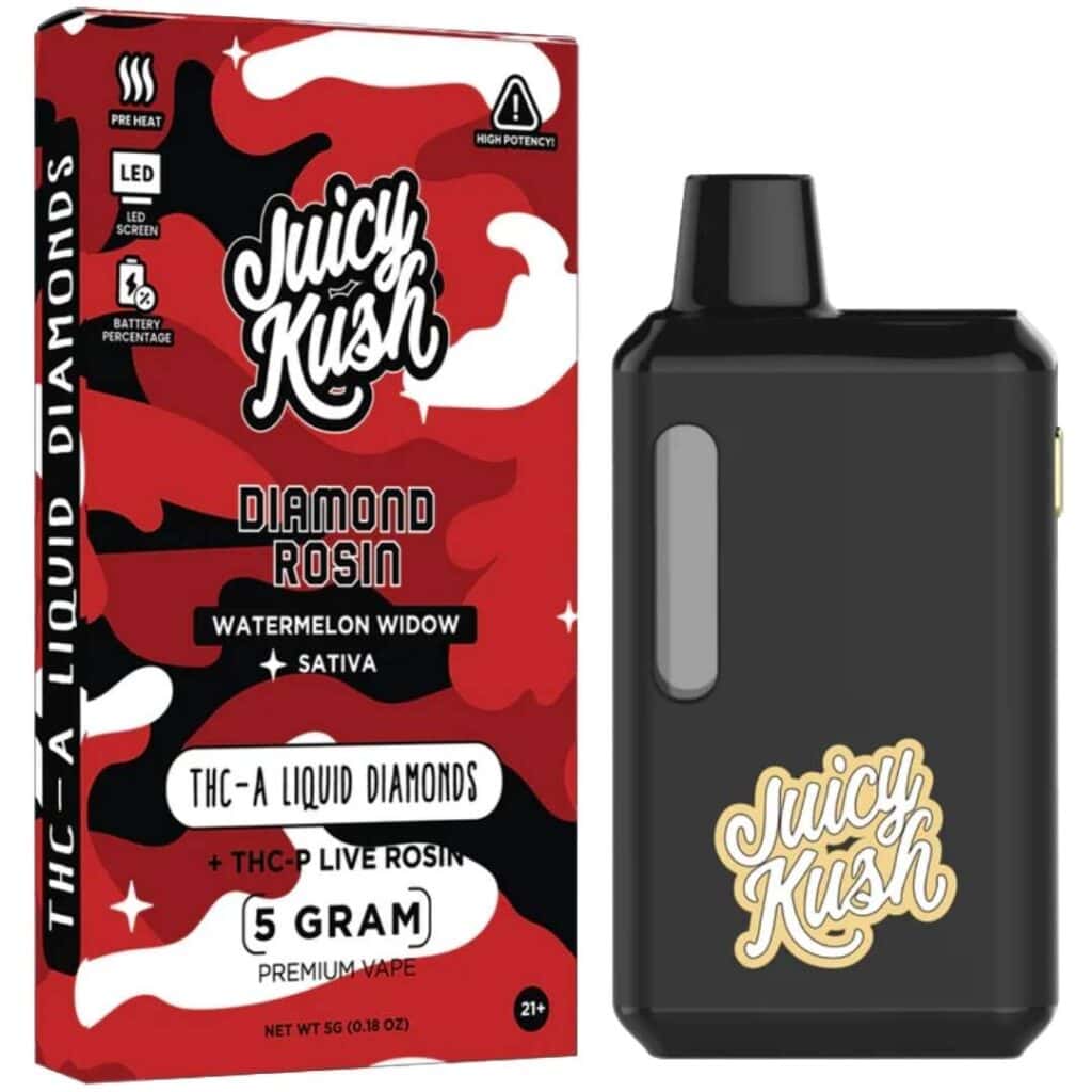Juicy Kush Diamond Rosin Disposable 5g Watermelon Widow (Sativa)