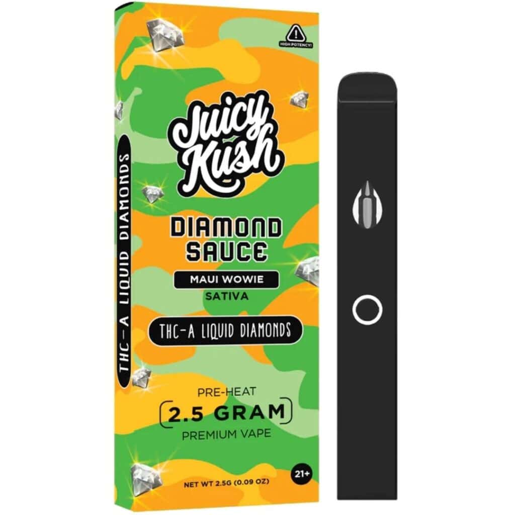 Juicy Kush THCa Diamond Sauce Disposable 2.5g Maui Wowie (Sativa)