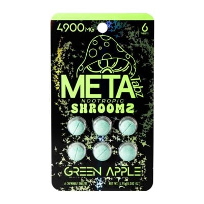 meta tabz shroomz 6 piece green apple
