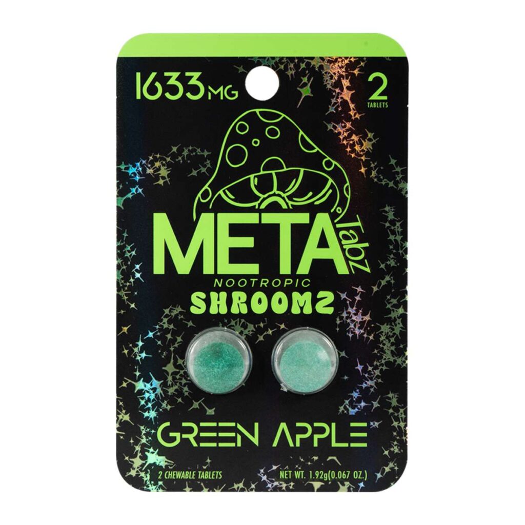 Meta Tabz Nootropic Shroomz Tablets 2pc 1633mg Green Apple
