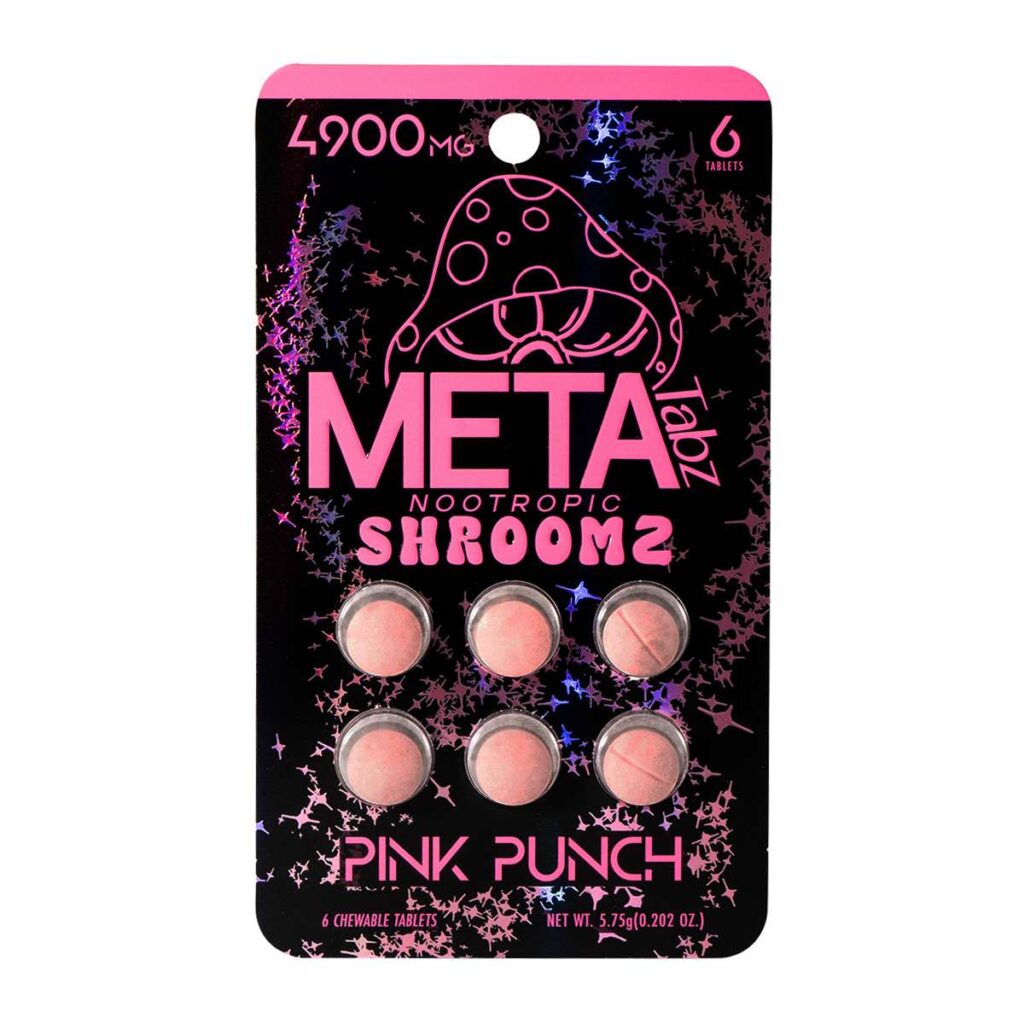 Meta Tabz Nootropic Shroomz Tablets 6pc 4900mg Pink Punch