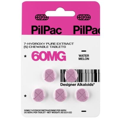 PilPac 7OH Designer Alkaloids 60mg 5pc - Watermelon