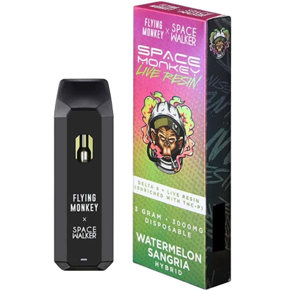 Space Monkey Live Resin Delta 8 + THCP Disposable - Watermelon Sangria