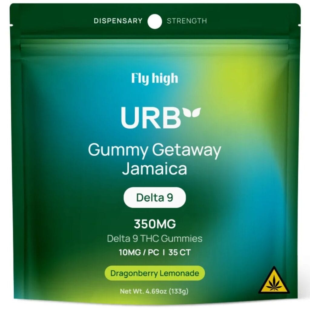 Urb Gummy Getaway Jamaica Gummies 35pc Dragonberry Lemonade