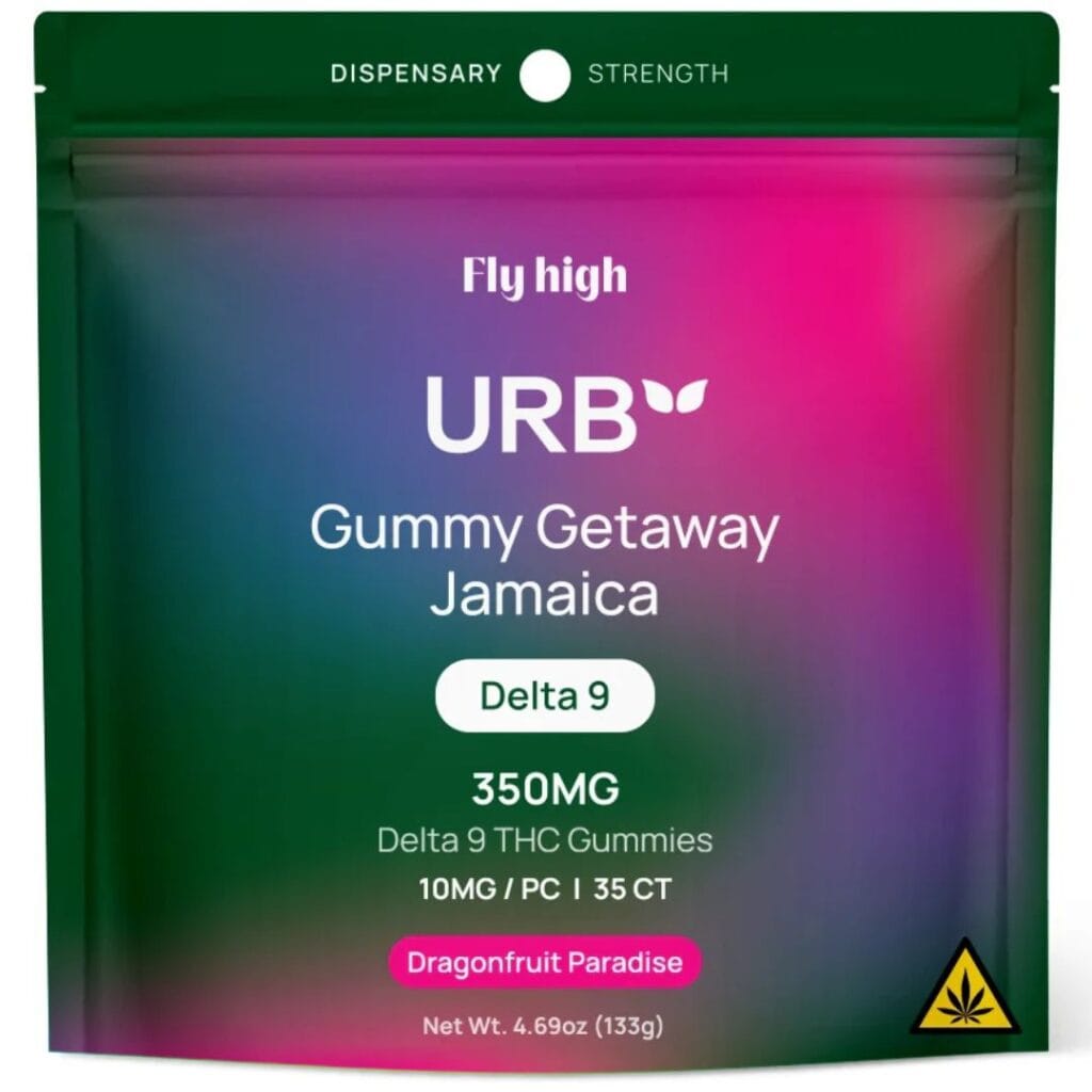 Urb Gummy Getaway Jamaica Gummies 35pc - Dragonfruit Paradise