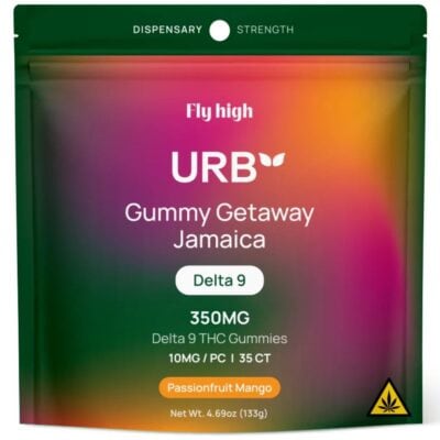 Urb Gummy Getaway Jamaica Gummies 35pc - Passion Fruit Mango