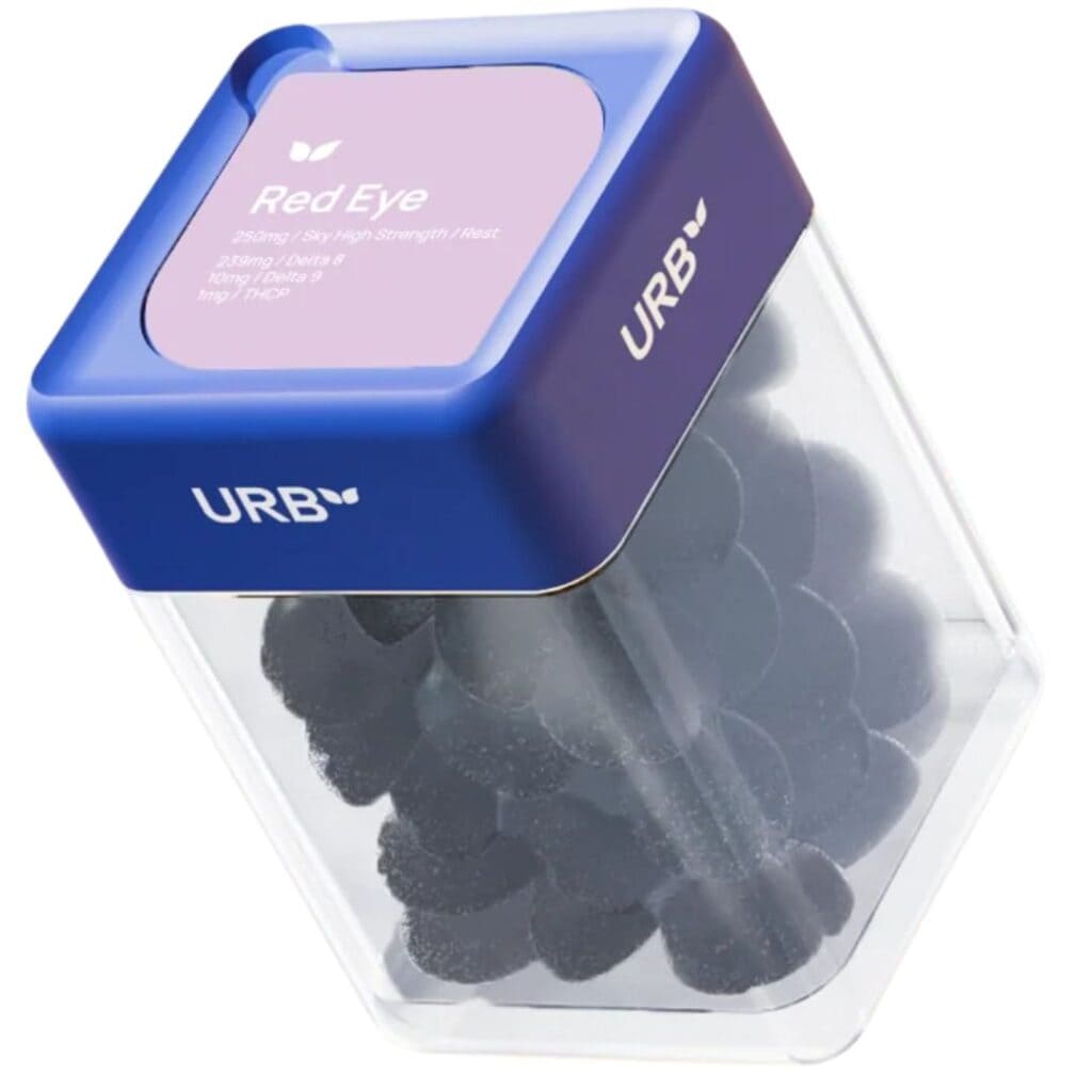 Urb Red Eye Skybites Gummies 10pc Black Cherry (Indica)