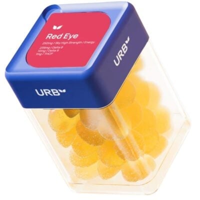 Urb Red Eye Skybites Gummies 10pc - Passionfruit Mango (Sativa)