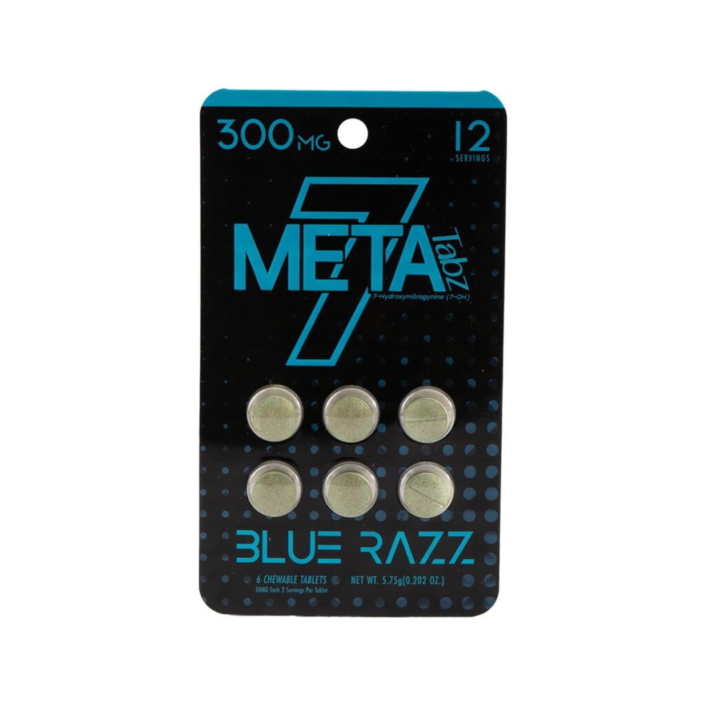 Meta Tabz 7OH 7-Hydroxy Kratom Tablet 6pc Blue Razz
