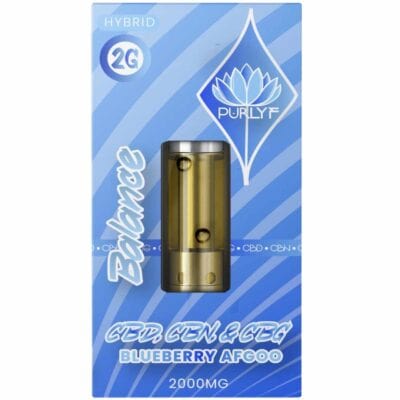 Blueberry Afgoo - Purlyf CBD Vape Cartridge 2g