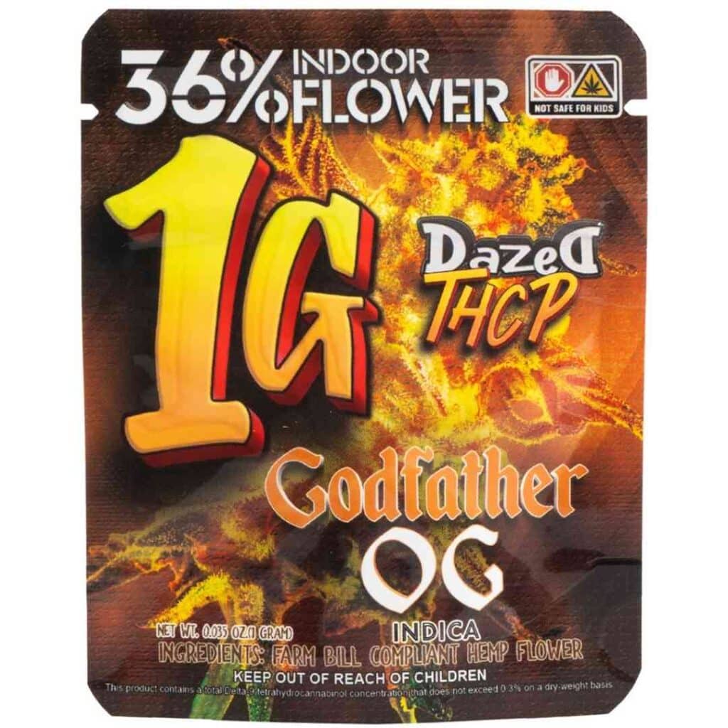 Dazed THCP Premium Indoor Flower 1g Godfather OG (Indica)