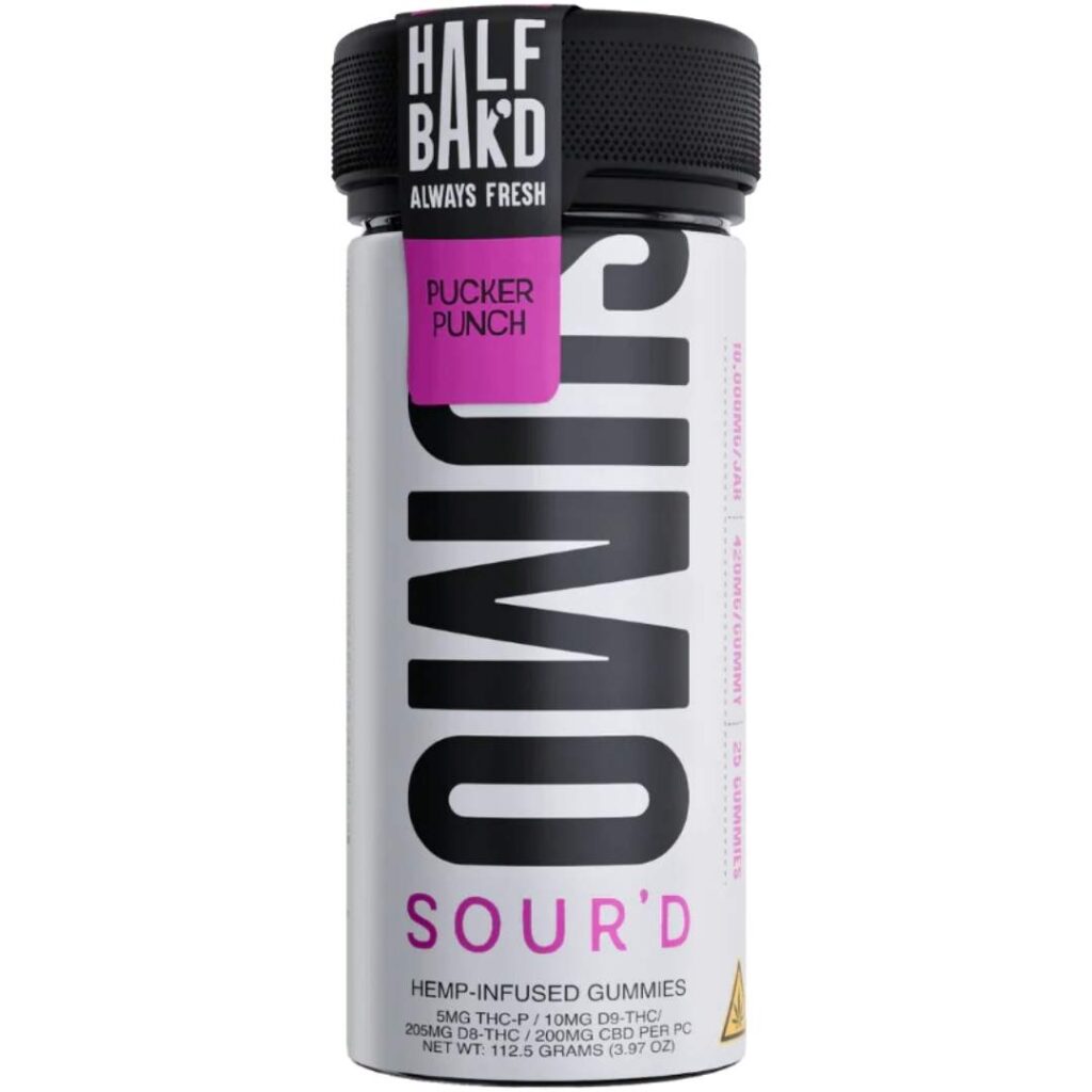 Half Bak’d Sumo Sour’d Gummies 10000mg 25pc Pucker Punch