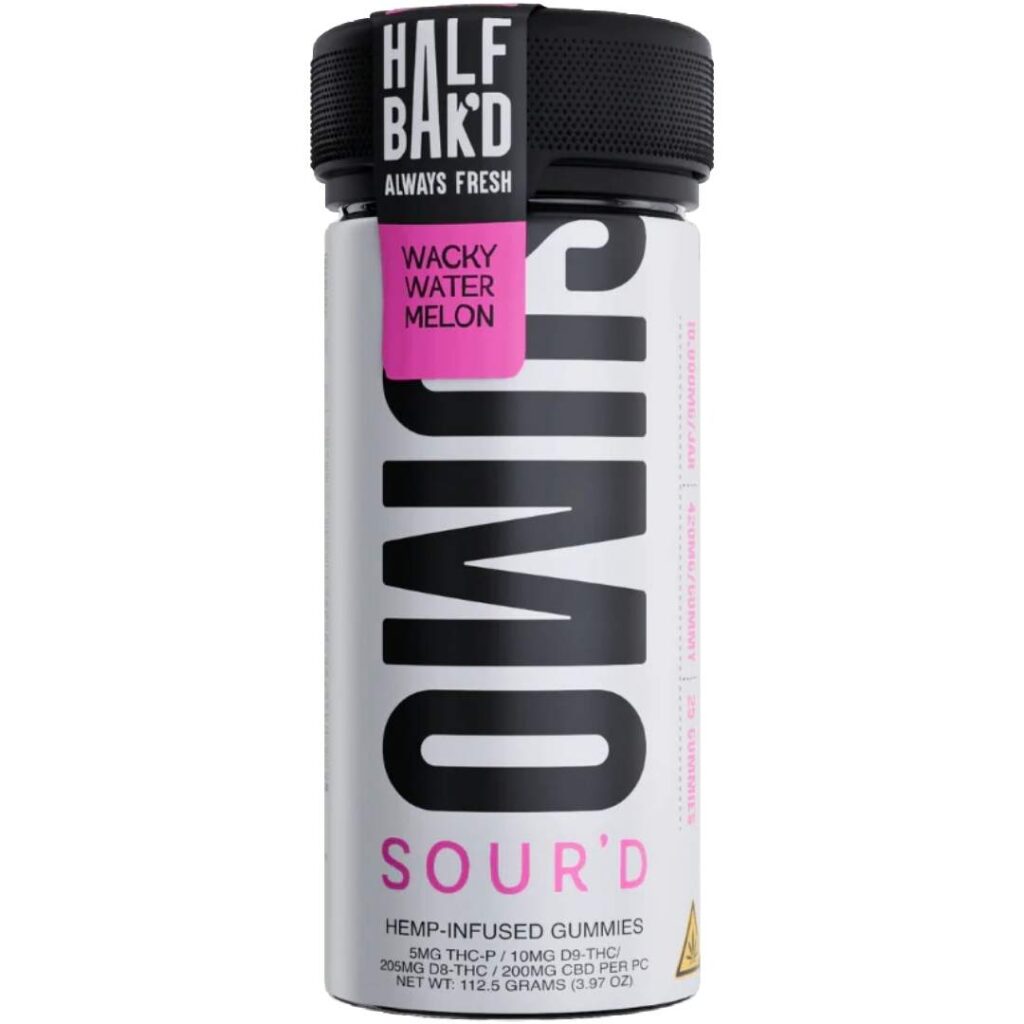 Half Bak’d Sumo Sour’d Gummies 10000mg 25pc Wacky Watermelon