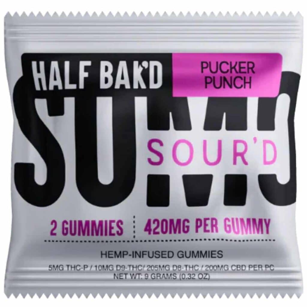 Half Bak’d Sumo Sour’d Gummies 420mg 2pc Pucker Punch